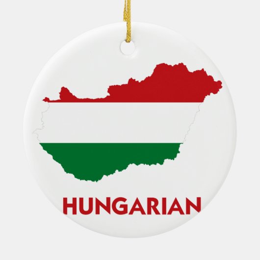 HUNGARIAN MAP KERAMISCH ORNAMENT (Achterkant)