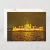 Hungarian Parliament, Budapest, Hungary at Night Briefkaart (Voorkant / Achterkant)