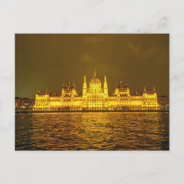 Hungarian Parliament, Budapest, Hungary at Night Briefkaart