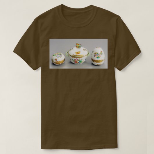 Hungarian traditional Herendi pottery bonboniers 7 T-shirt (Design voorkant)