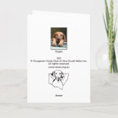 Hungarian Vizsla Blank Card 002 Kaart (Achterkant)