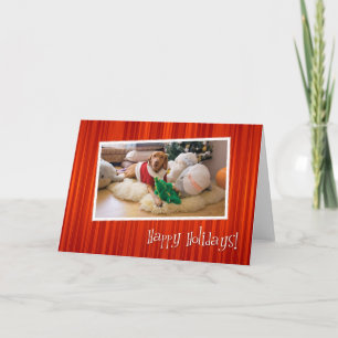 Hungarian Vizsla Christmas Card 010 Feestdagen Kaart