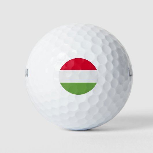Hungary Flag Golfballen (Voorkant)