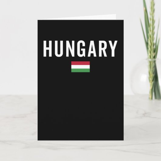 Hungary Flag - Patriotic Flag Kaart (Voorkant)