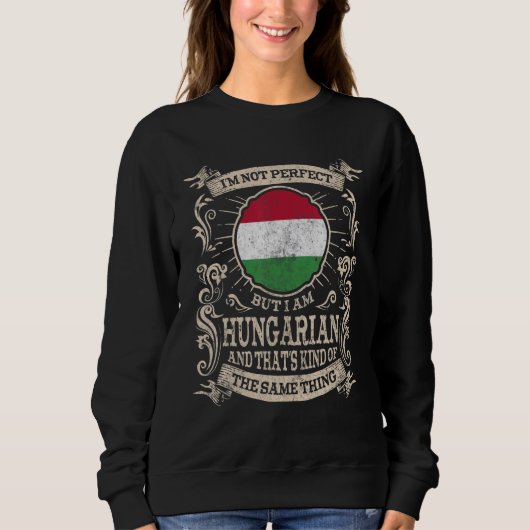 Hungary Flag Proud Hungarians Men & Women 2 Trui (Voorkant)