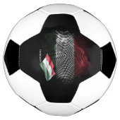 Hungary flag voetbal (Gedraaid)