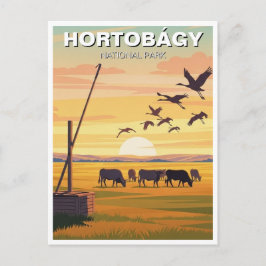 Hungary Hortobagy National Park Travel Briefkaart