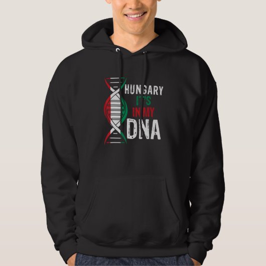 Hungary It s In My DNA Proud Hungarian Hungary Fla Hoodie (Voorkant)