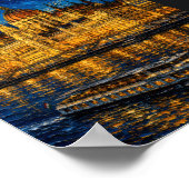 Hungary: Night Glow Budapest Art Souvenir Poster (Hoek)
