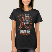 Hunger Awareness Month Butterflies Oranje Ribbon T-shirt (Voorkant)