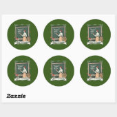 Hunger & Bread Quote Art Ronde Sticker (Vel)