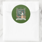 Hunger & Bread Quote Art Ronde Sticker (Tas)