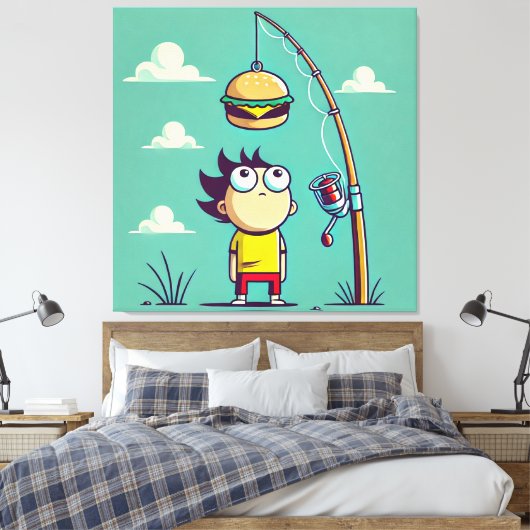 Hunger Canvas Afdruk (Insitu (Slaapkamer))