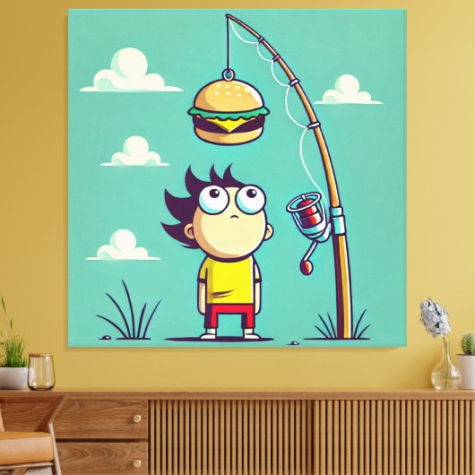 Hunger Canvas Afdruk (Insitu (Woonkamer))