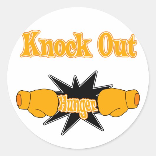 Hunger Ronde Sticker (Voorkant)