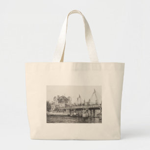 Hungerford Bridge London 30-10-2006 Grote Tote Bag