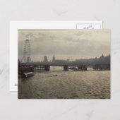 Hungerford Bridge vanaf Waterloo Bridge Briefkaart (Voorkant / Achterkant)