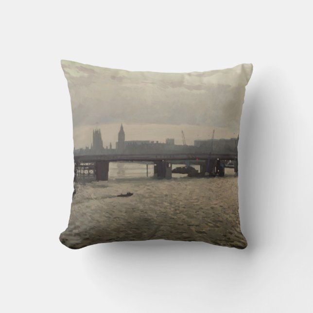 Hungerford Bridge vanaf Waterloo Bridge Kussen (Voorkant)