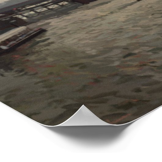 Hungerford Bridge vanaf Waterloo Bridge Poster (Hoek)