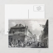 Hungerford Market, Strand, gegraveerd Thomas Briefkaart (Voorkant / Achterkant)