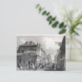 Hungerford Market, Strand, gegraveerd Thomas Briefkaart (Staand voorkant)