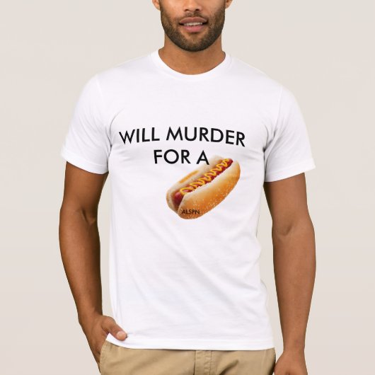 Hungry 4 Hotdogs T-shirt (Voorkant)