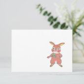 Hungry Bunny Elke gelegenheid Eenvoudige platte no Bedankkaart (Staand voorkant)