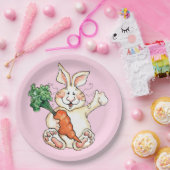 Hungry Bunny Papieren Bordje (Feest)