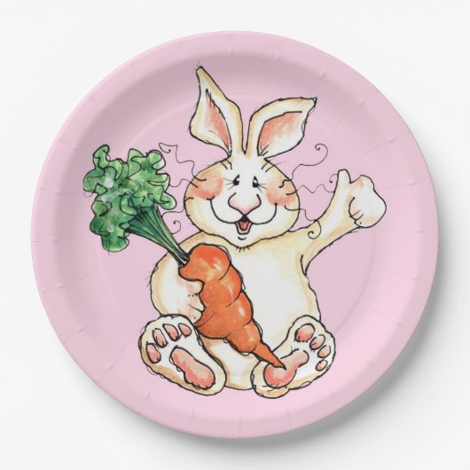 Hungry Bunny Papieren Bordje (Voorkant)