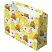 Hungry Caterpijler | Opslaan van het bijenpatroon Groot Cadeauzakje (Achterkant Gekanteld)