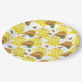 Hungry Caterpijler | Opslaan van het bijenpatroon Papieren Bordje (Gekanteld)