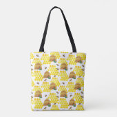 Hungry Caterpijler | Opslaan van het bijenpatroon Tote Bag (Achterkant)