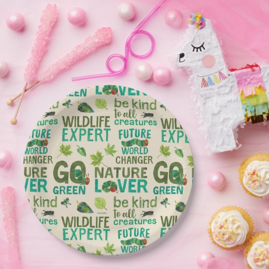 Hungry Caterpijler | Toekomstig wereldwisselaarspa Papieren Bordje (Feest)