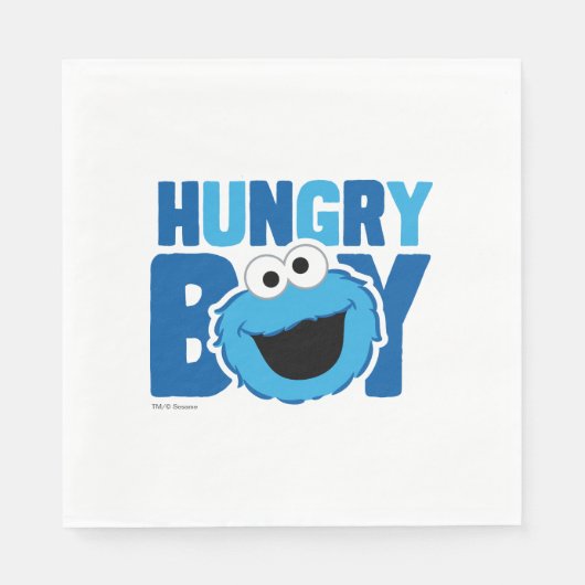 Hungry Cookie Monster Servetten (Voorkant)