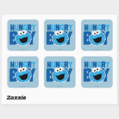 Hungry Cookie Monster Vierkante Sticker (Vel)
