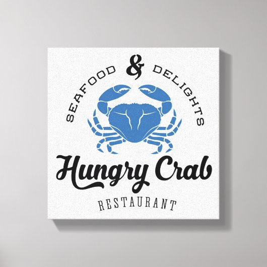 Hungry Crab Restaurant Poster Canvas Afdruk (Voorkant)