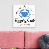 Hungry Crab Restaurant Poster Canvas Afdruk (Insitu (Woonkamer))