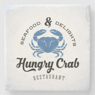 Hungry Crab Restaurant Poster Stenen Onderzetter