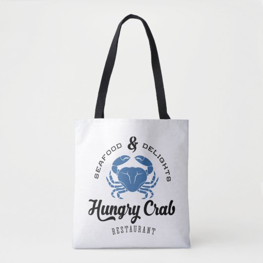 Hungry Crab Restaurant Poster Tote Bag (Voorkant)