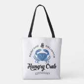Hungry Crab Restaurant Poster Tote Bag (Achterkant)