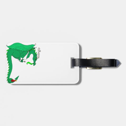 Hungry Dragon Bagagelabel (Achterkant horizontaal)