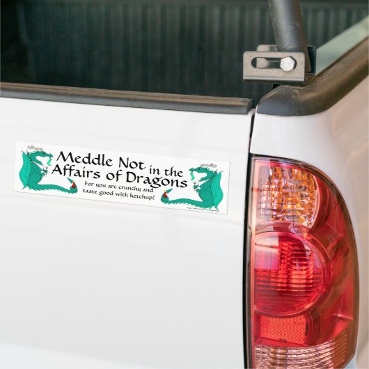 Hungry Dragon Bumpersticker (Op Truck)