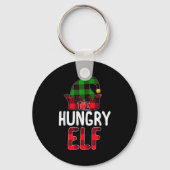 Hungry Elf Matching Family Group Christmas Party P Sleutelhanger (Voorkant)