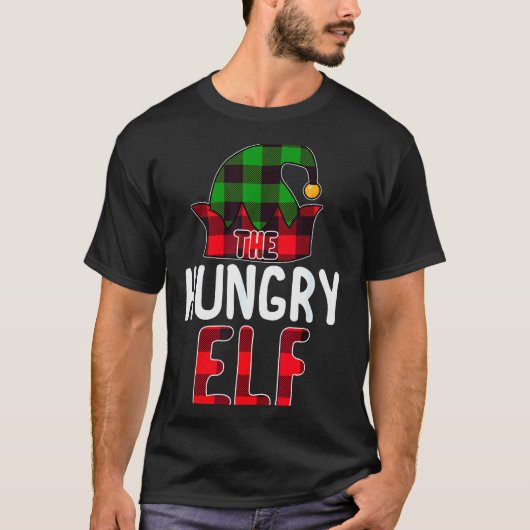 Hungry Elf Matching Family Group Christmas Party P T-shirt (Voorkant)