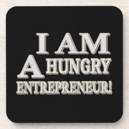 "HUNGRY ENTREPRENEUR" Cute Design. Bestel nu Bier Onderzetter