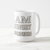 "HUNGRY ENTREPRENEUR" Cute Design. Bestel nu Koffiemok (Voorkant rechts)