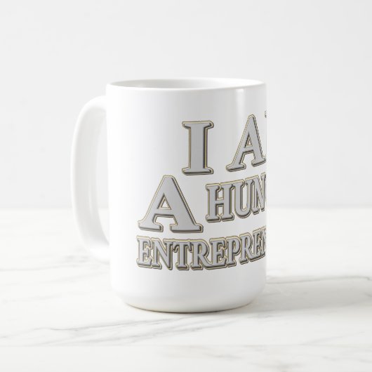 "HUNGRY ENTREPRENEUR" Cute Design. Bestel nu Koffiemok (Voorkant links)