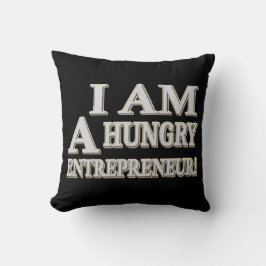"HUNGRY ENTREPRENEUR" Cute Design. Bestel nu Kussen