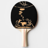 "Hungry Frog Dreams - oranje" Ping Pong Paddle Tafeltennisbatje (Voorkant)