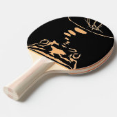 "Hungry Frog Dreams - oranje" Ping Pong Paddle Tafeltennisbatje (Voorkant Gekanteld)